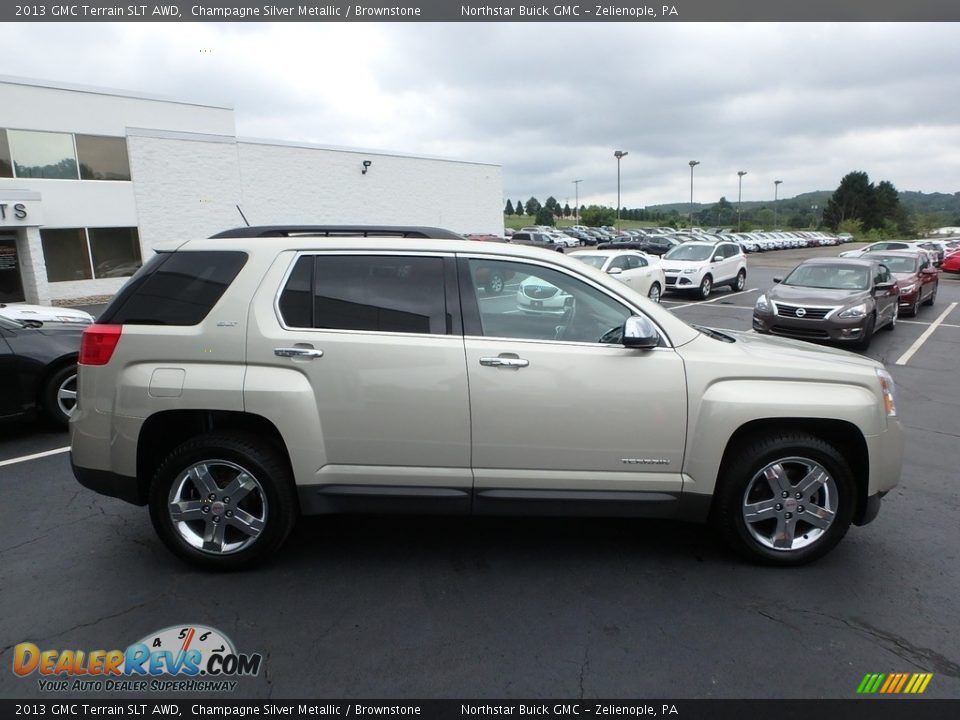 2013 GMC Terrain SLT AWD Champagne Silver Metallic / Brownstone Photo #5