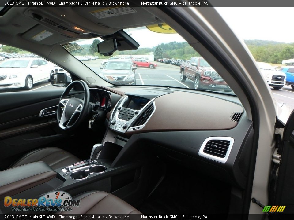 2013 GMC Terrain SLT AWD Champagne Silver Metallic / Brownstone Photo #6