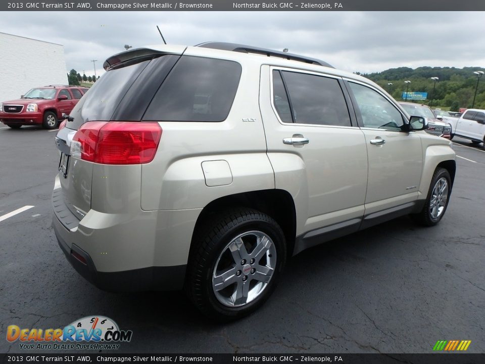 2013 GMC Terrain SLT AWD Champagne Silver Metallic / Brownstone Photo #9