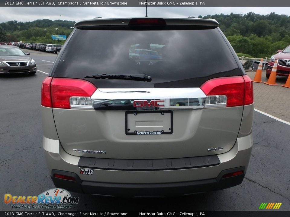 2013 GMC Terrain SLT AWD Champagne Silver Metallic / Brownstone Photo #10