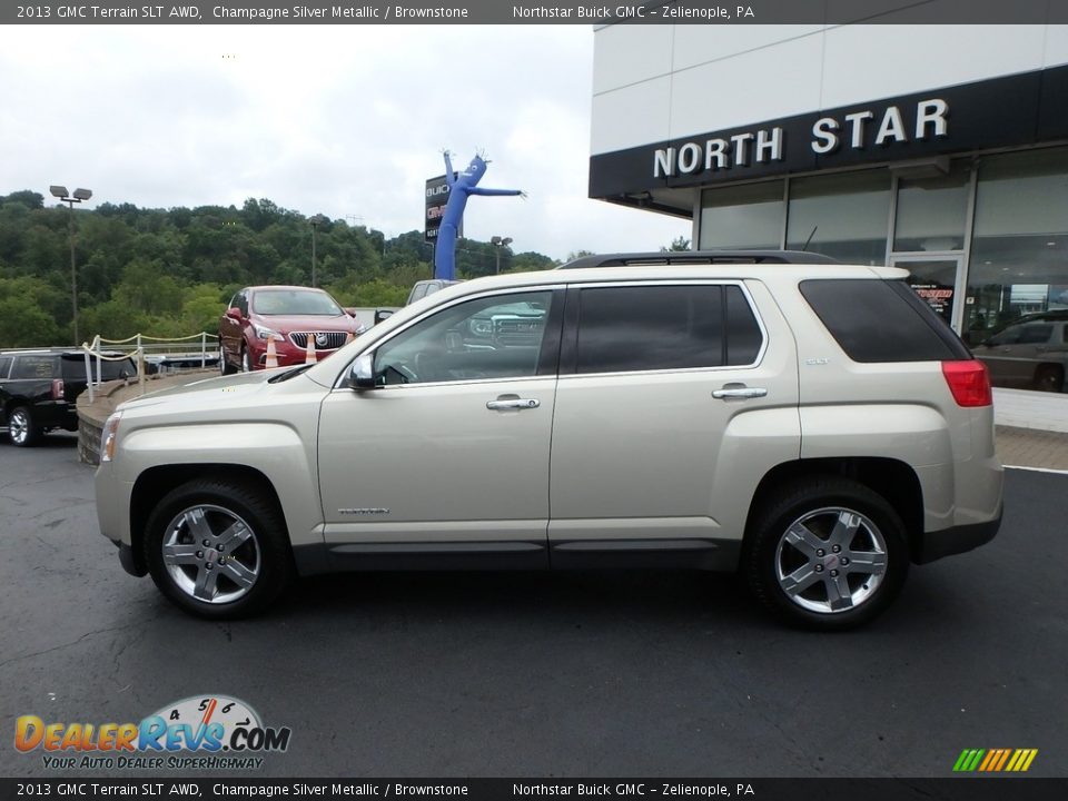 2013 GMC Terrain SLT AWD Champagne Silver Metallic / Brownstone Photo #14