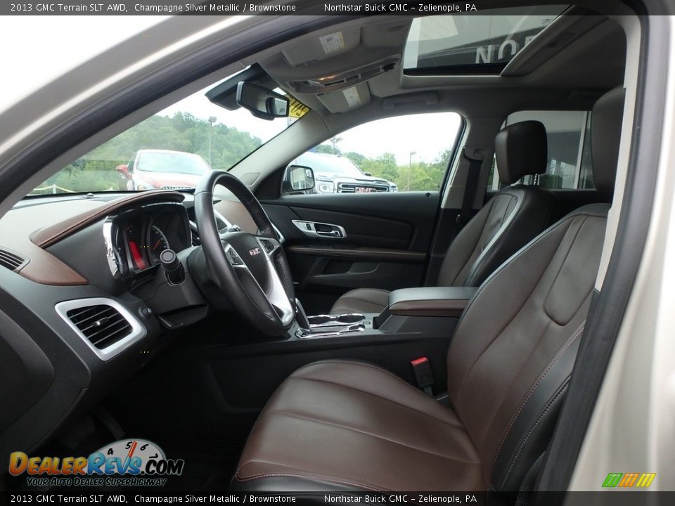 2013 GMC Terrain SLT AWD Champagne Silver Metallic / Brownstone Photo #16
