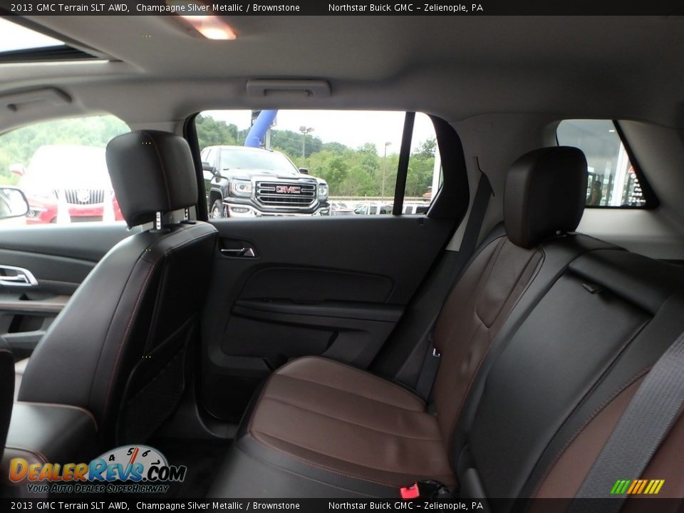 2013 GMC Terrain SLT AWD Champagne Silver Metallic / Brownstone Photo #17