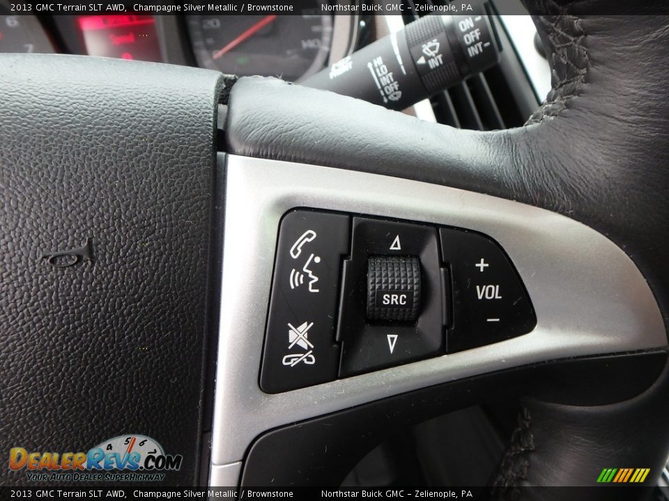 2013 GMC Terrain SLT AWD Champagne Silver Metallic / Brownstone Photo #27