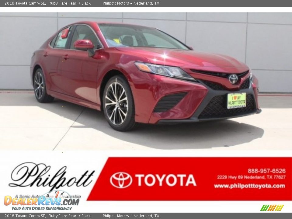 2018 Toyota Camry SE Ruby Flare Pearl / Black Photo #1