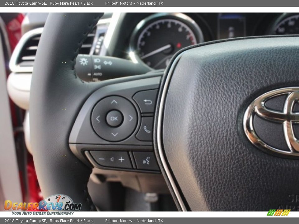 2018 Toyota Camry SE Ruby Flare Pearl / Black Photo #18