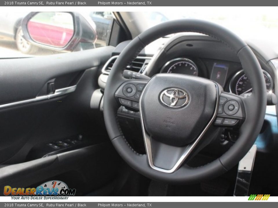 2018 Toyota Camry SE Ruby Flare Pearl / Black Photo #25