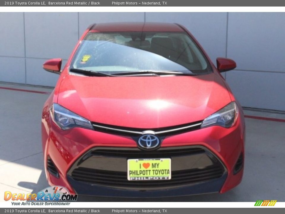 2019 Toyota Corolla LE Barcelona Red Metallic / Black Photo #2