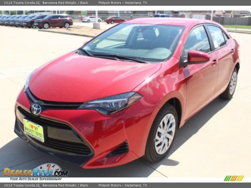 2019 Toyota Corolla LE Barcelona Red Metallic / Black Photo #3