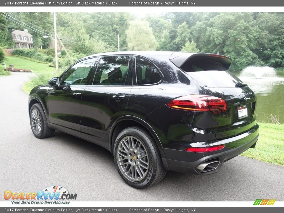 2017 Porsche Cayenne Platinum Edition Jet Black Metallic / Black Photo #4