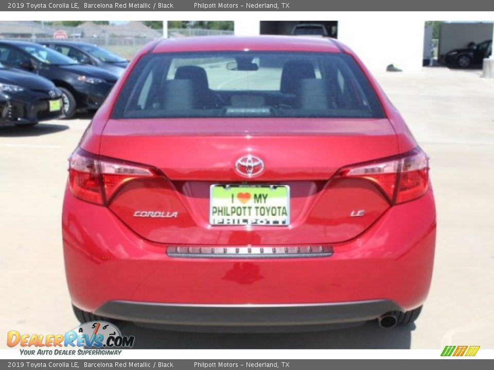 2019 Toyota Corolla LE Barcelona Red Metallic / Black Photo #7