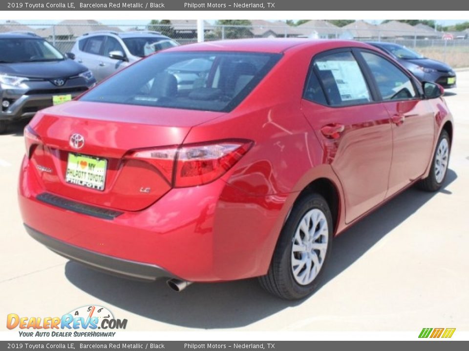 2019 Toyota Corolla LE Barcelona Red Metallic / Black Photo #8
