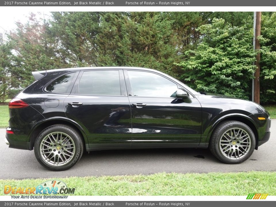 Jet Black Metallic 2017 Porsche Cayenne Platinum Edition Photo #7