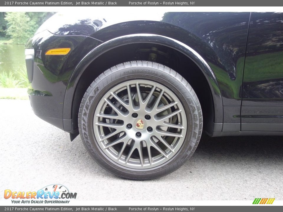 2017 Porsche Cayenne Platinum Edition Jet Black Metallic / Black Photo #9