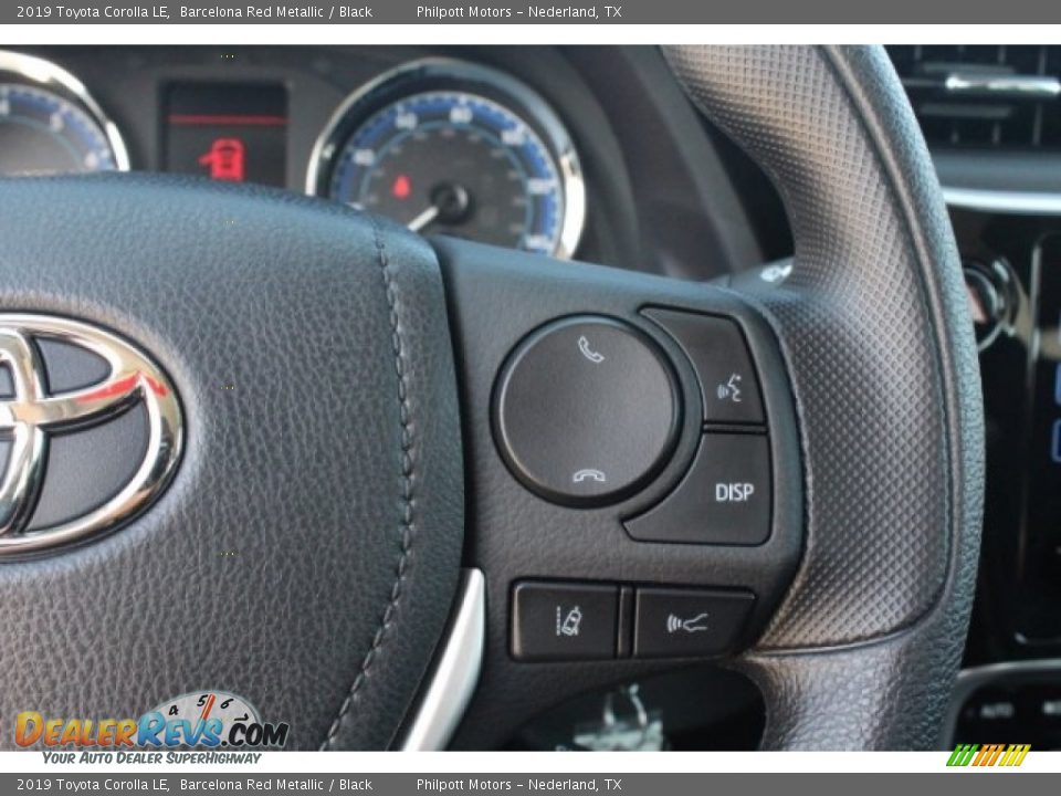 2019 Toyota Corolla LE Barcelona Red Metallic / Black Photo #19