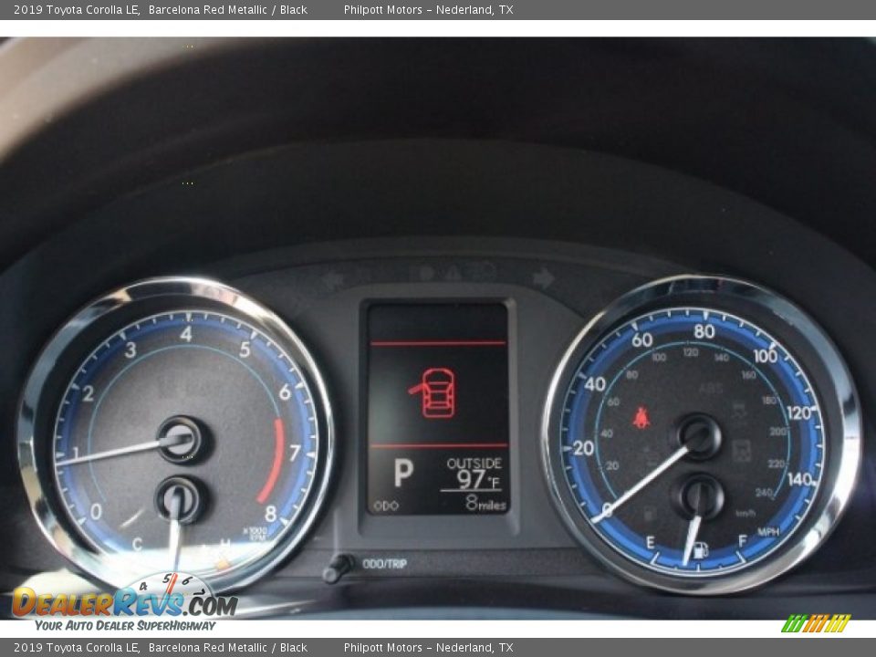 2019 Toyota Corolla LE Barcelona Red Metallic / Black Photo #20