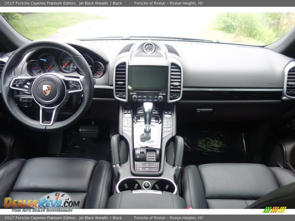 2017 Porsche Cayenne Platinum Edition Jet Black Metallic / Black Photo #14