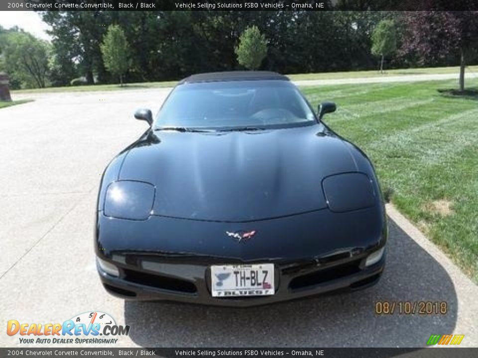 2004 Chevrolet Corvette Convertible Black / Black Photo #17