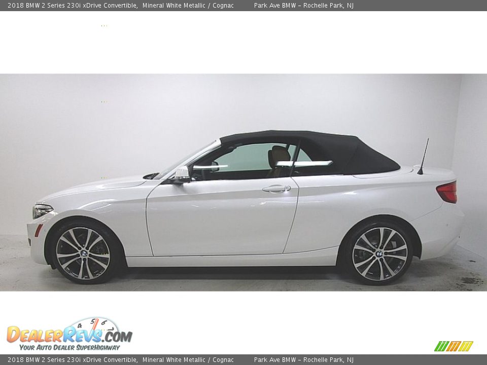 2018 BMW 2 Series 230i xDrive Convertible Mineral White Metallic / Cognac Photo #2