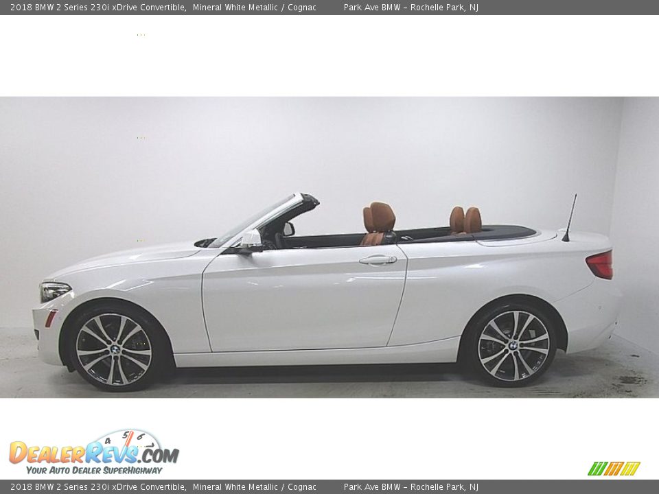 2018 BMW 2 Series 230i xDrive Convertible Mineral White Metallic / Cognac Photo #4