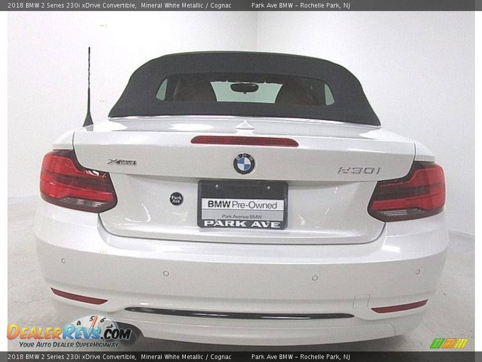 2018 BMW 2 Series 230i xDrive Convertible Mineral White Metallic / Cognac Photo #6