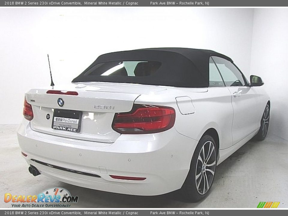 2018 BMW 2 Series 230i xDrive Convertible Mineral White Metallic / Cognac Photo #7
