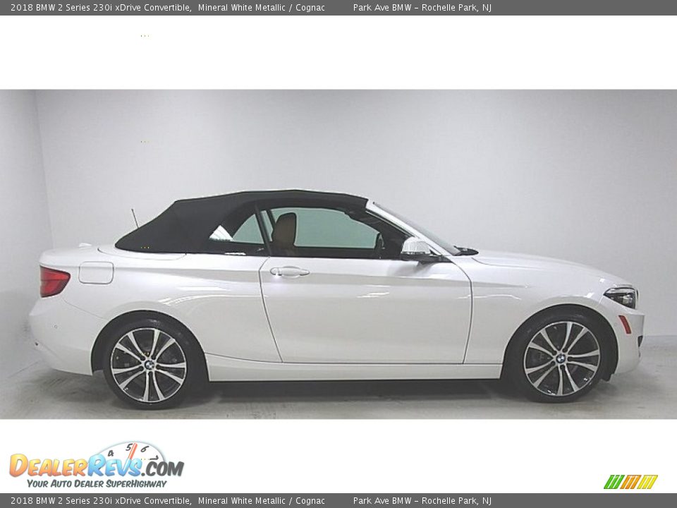 2018 BMW 2 Series 230i xDrive Convertible Mineral White Metallic / Cognac Photo #8