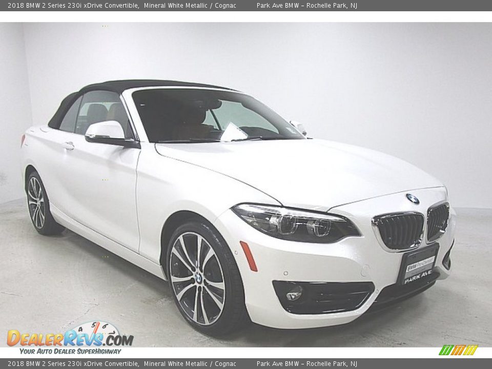 2018 BMW 2 Series 230i xDrive Convertible Mineral White Metallic / Cognac Photo #9