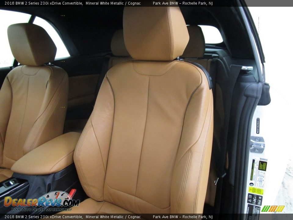 2018 BMW 2 Series 230i xDrive Convertible Mineral White Metallic / Cognac Photo #13