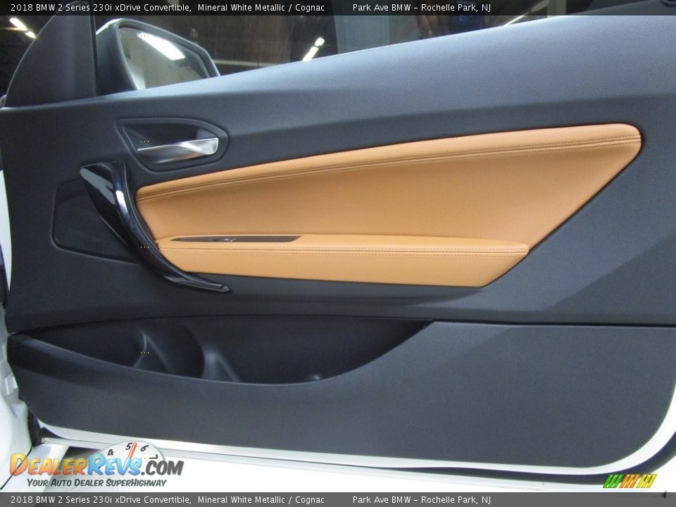 2018 BMW 2 Series 230i xDrive Convertible Mineral White Metallic / Cognac Photo #17