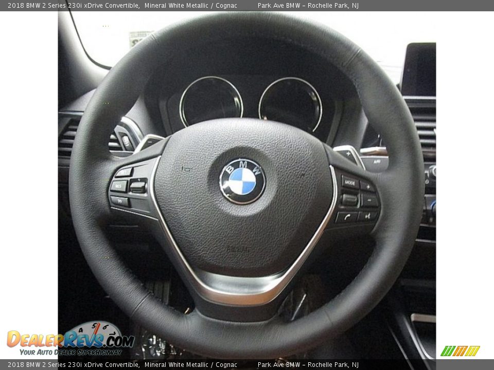 2018 BMW 2 Series 230i xDrive Convertible Mineral White Metallic / Cognac Photo #25