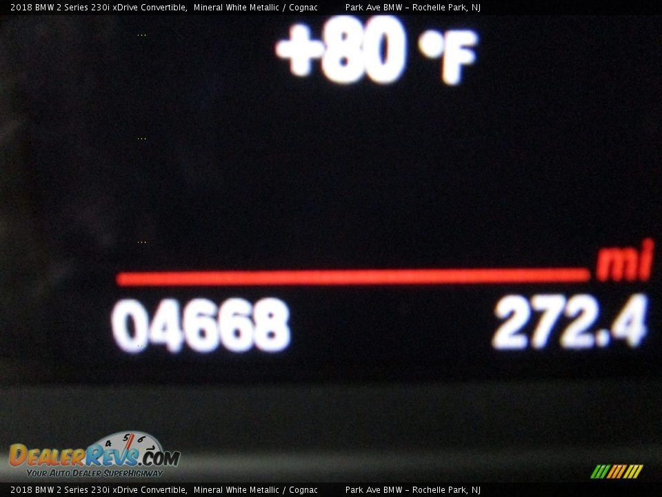 2018 BMW 2 Series 230i xDrive Convertible Mineral White Metallic / Cognac Photo #26