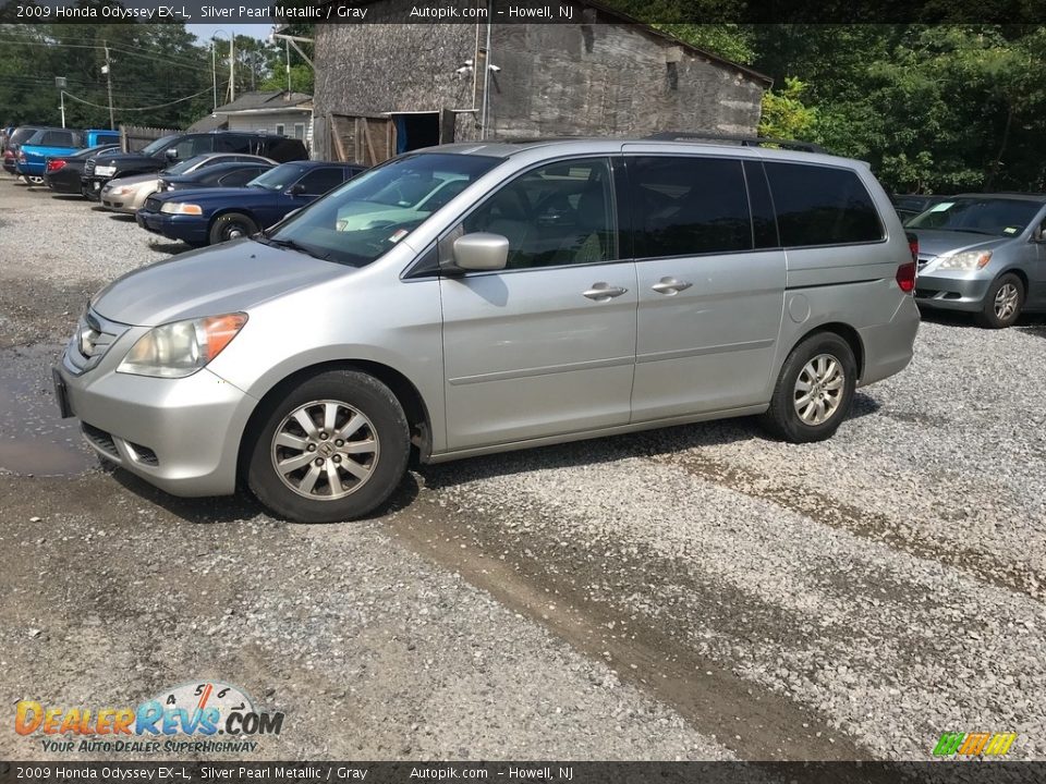 2009 Honda Odyssey EX-L Silver Pearl Metallic / Gray Photo #2