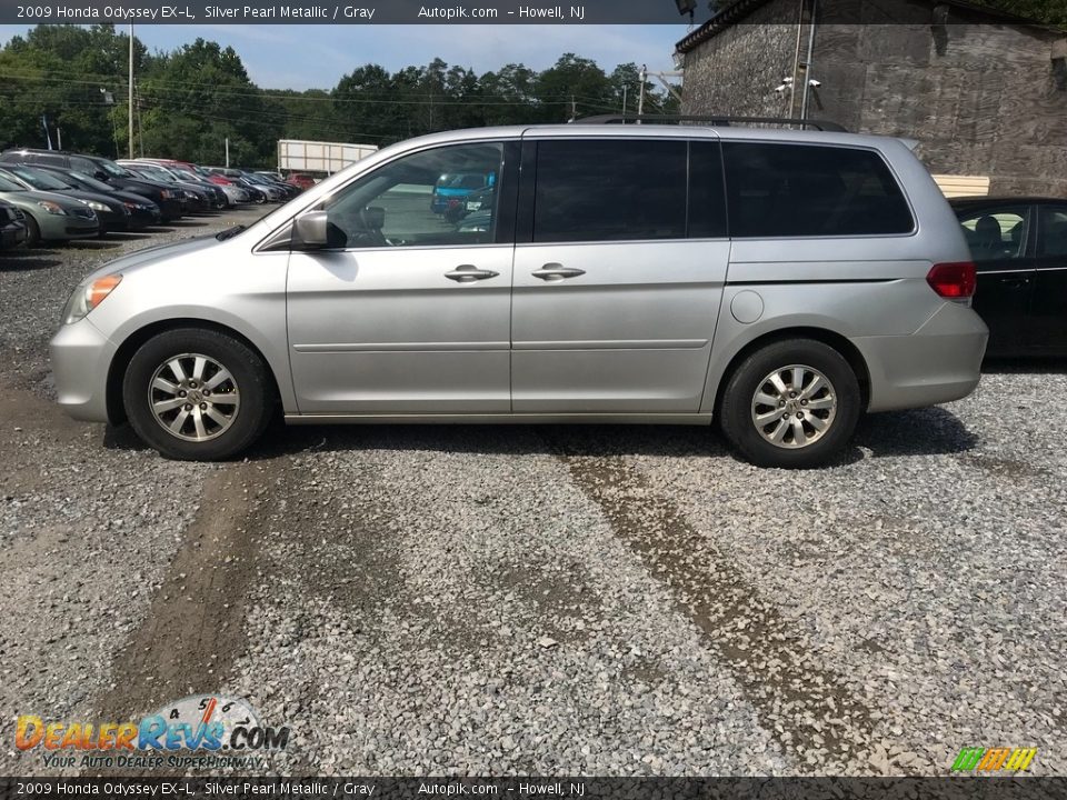 2009 Honda Odyssey EX-L Silver Pearl Metallic / Gray Photo #3