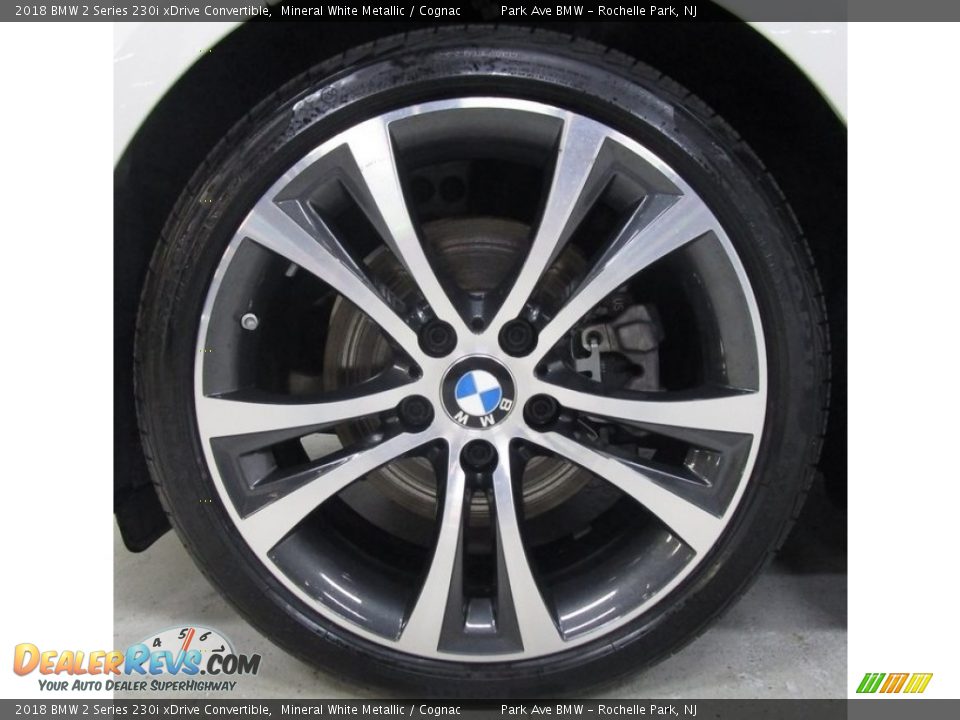2018 BMW 2 Series 230i xDrive Convertible Mineral White Metallic / Cognac Photo #30