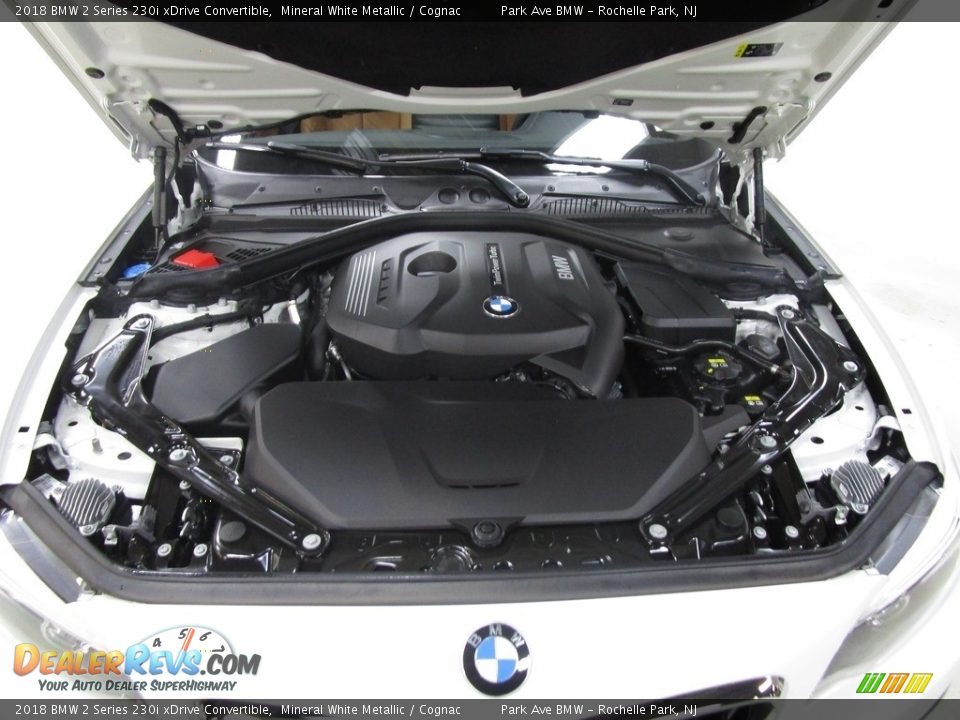 2018 BMW 2 Series 230i xDrive Convertible Mineral White Metallic / Cognac Photo #31