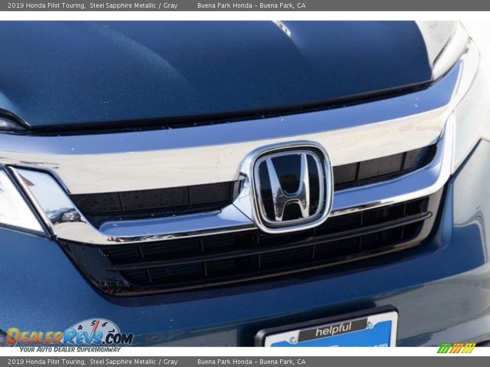 2019 Honda Pilot Touring Steel Sapphire Metallic / Gray Photo #4