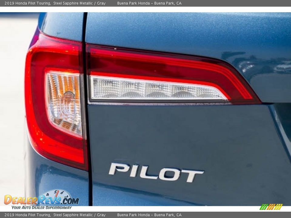 2019 Honda Pilot Touring Steel Sapphire Metallic / Gray Photo #7
