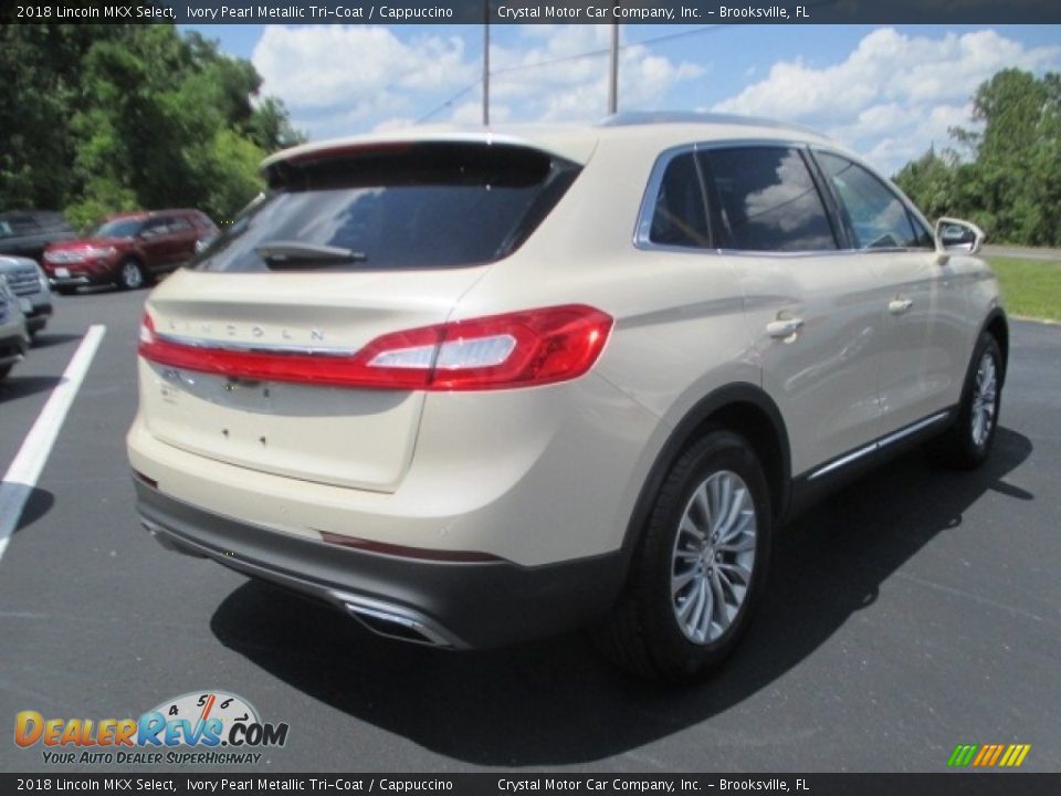 2018 Lincoln MKX Select Ivory Pearl Metallic Tri-Coat / Cappuccino Photo #4
