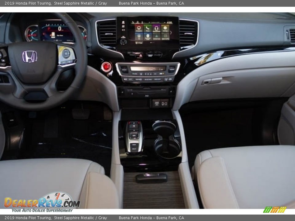 2019 Honda Pilot Touring Steel Sapphire Metallic / Gray Photo #17