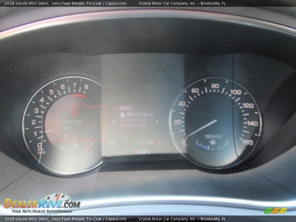 2018 Lincoln MKX Select Ivory Pearl Metallic Tri-Coat / Cappuccino Photo #8