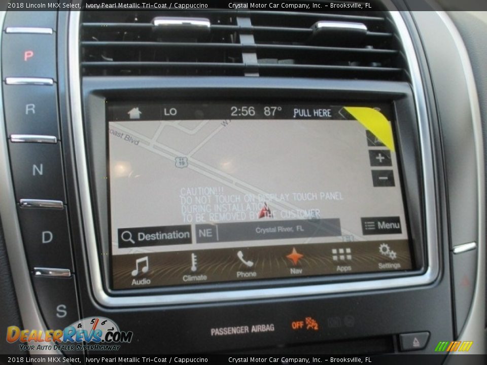 2018 Lincoln MKX Select Ivory Pearl Metallic Tri-Coat / Cappuccino Photo #9