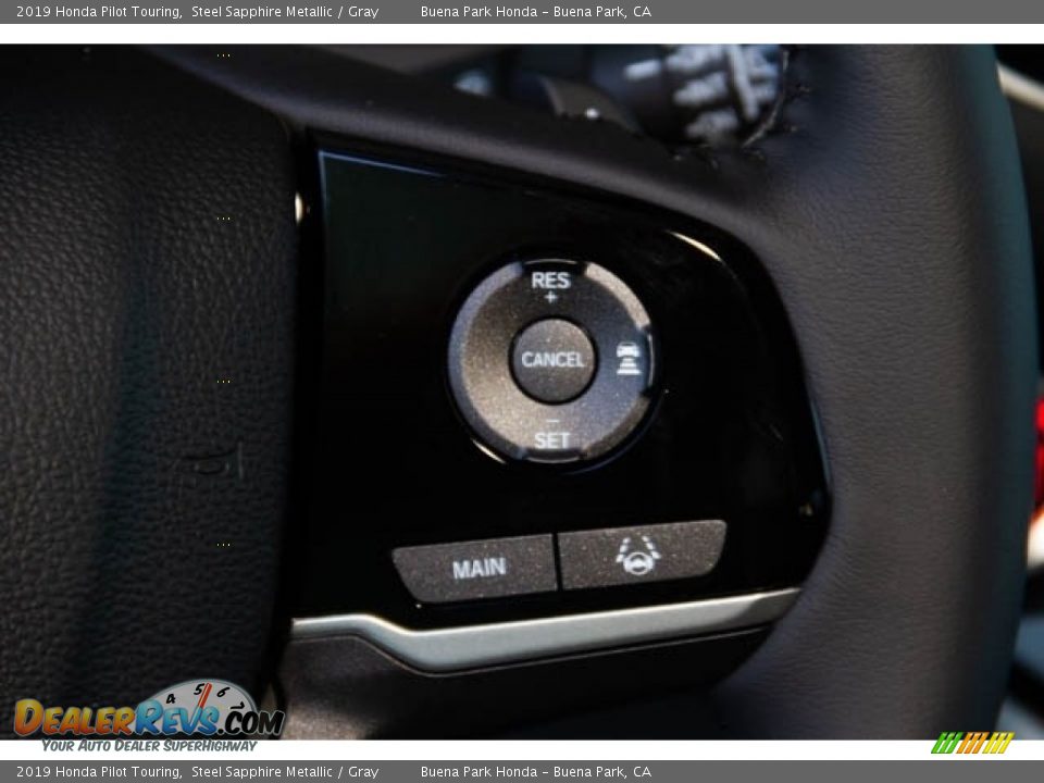 2019 Honda Pilot Touring Steel Sapphire Metallic / Gray Photo #21