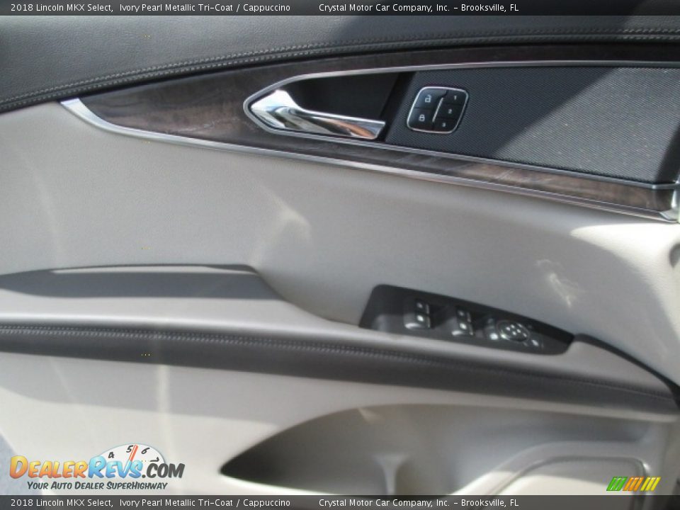 2018 Lincoln MKX Select Ivory Pearl Metallic Tri-Coat / Cappuccino Photo #10