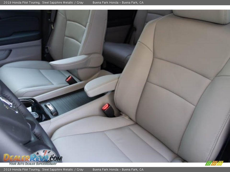 2019 Honda Pilot Touring Steel Sapphire Metallic / Gray Photo #24