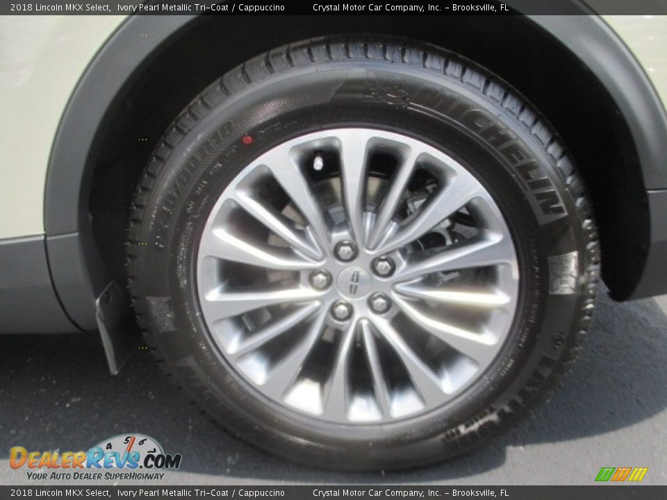 2018 Lincoln MKX Select Ivory Pearl Metallic Tri-Coat / Cappuccino Photo #12