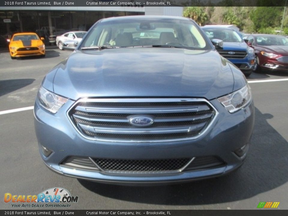 2018 Ford Taurus Limited Blue / Dune Photo #2