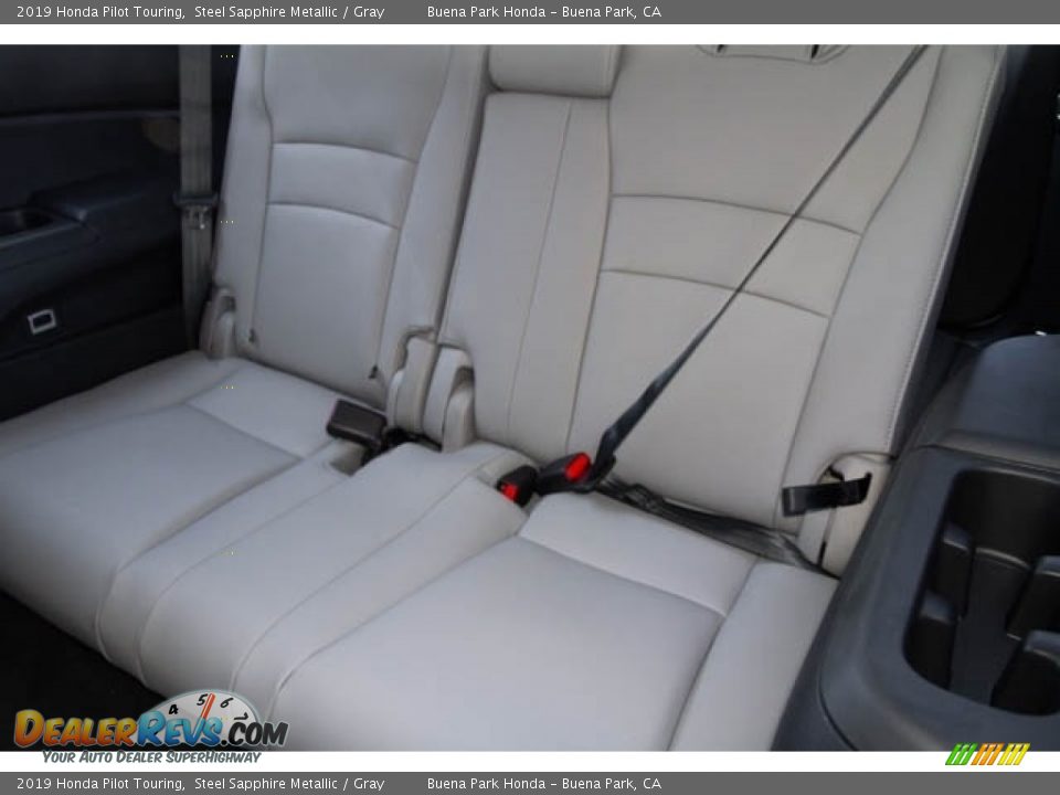2019 Honda Pilot Touring Steel Sapphire Metallic / Gray Photo #27