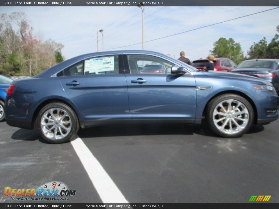 2018 Ford Taurus Limited Blue / Dune Photo #3