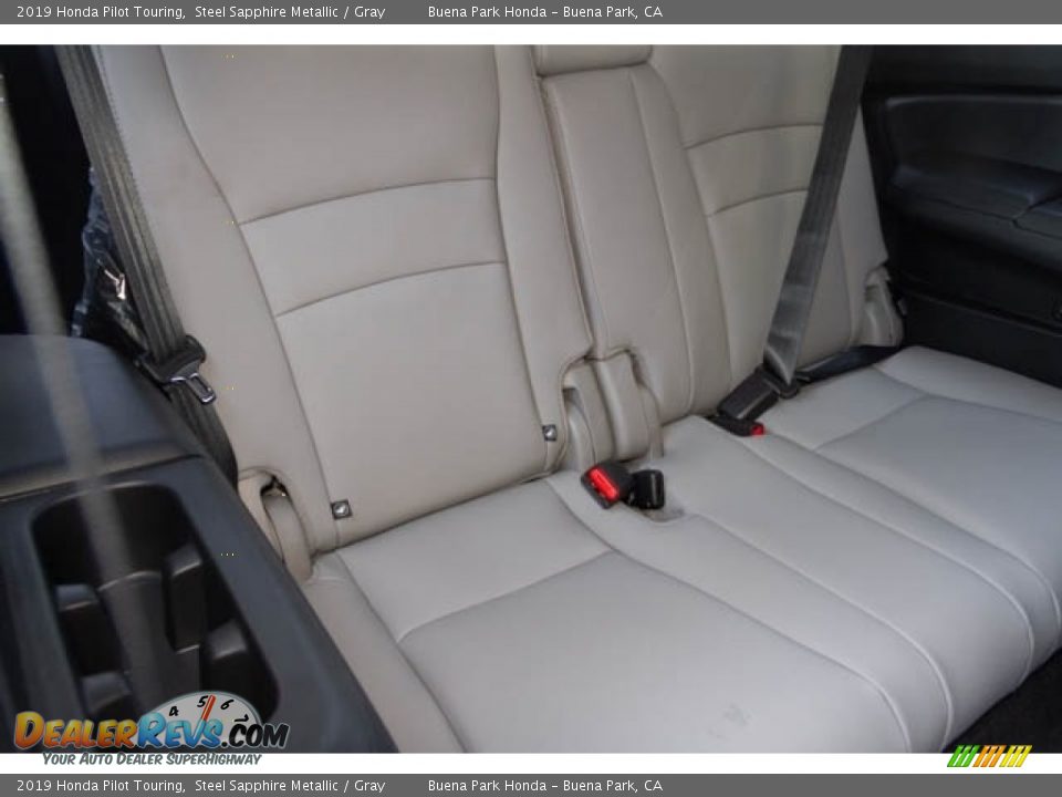 2019 Honda Pilot Touring Steel Sapphire Metallic / Gray Photo #30